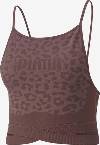 PUMA Sports Bra in Purple: front