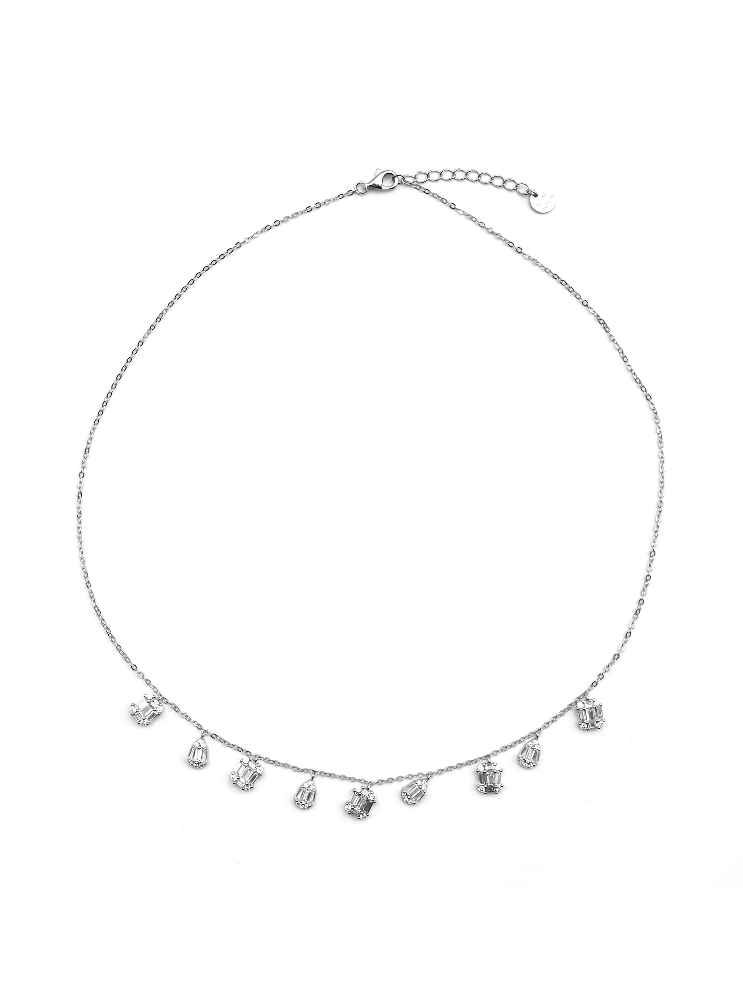 Luxenter Ketting 'Feihud' in Zilver: voorkant