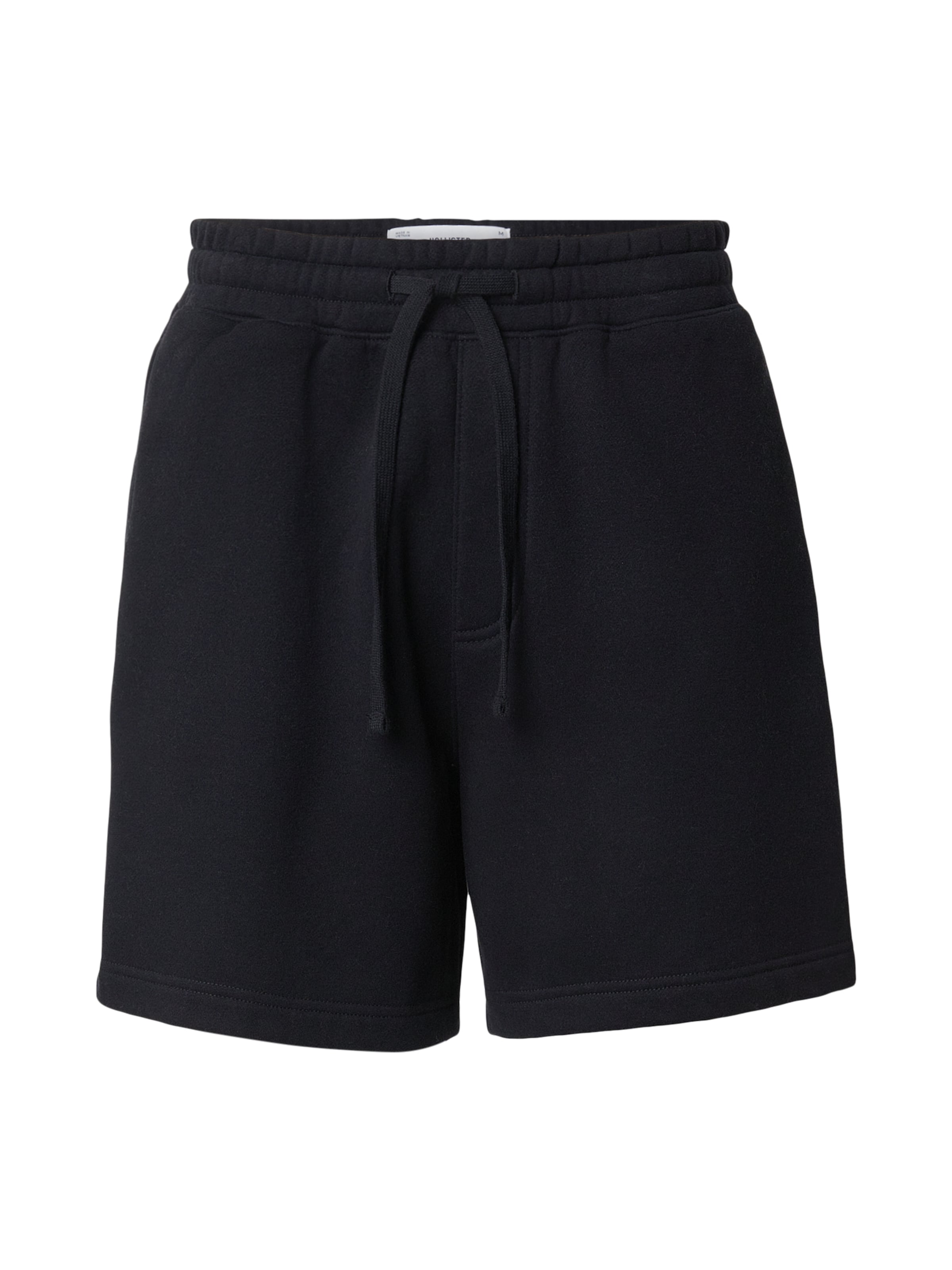 HOLLISTER Normální Kalhoty – černá: přední strana