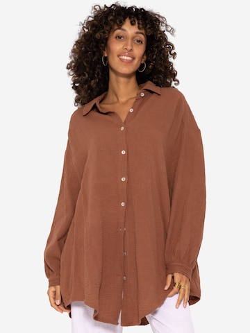 SASSYCLASSY Blouse in Bruin: voorkant