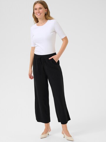 Wide leg Pantaloni 'KAmilia' di Kaffe in nero