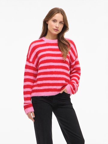 VILA Sweater 'VIMARLEY' in Pink: front