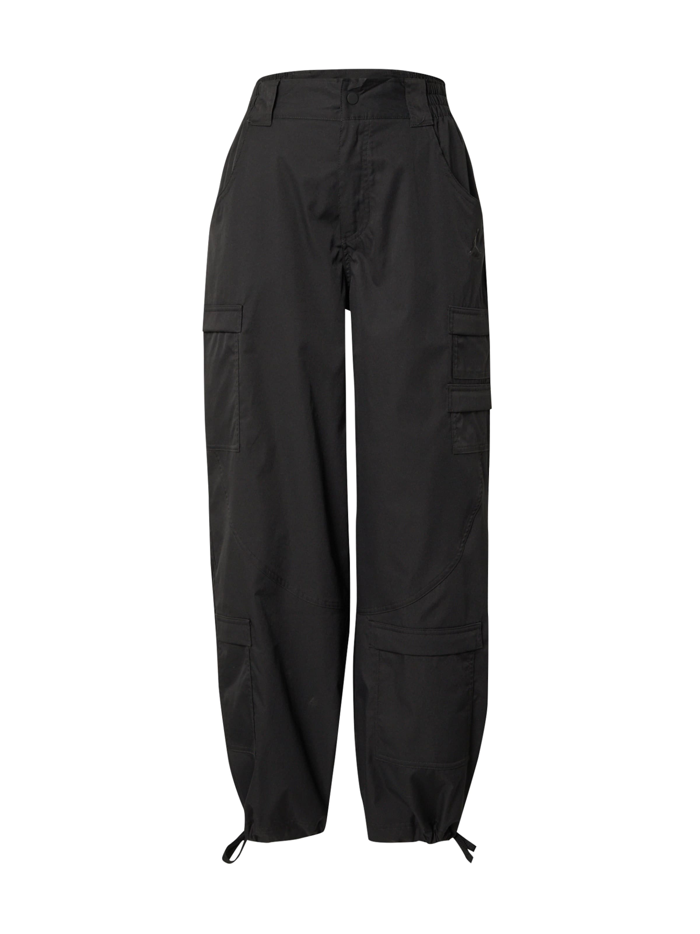 Jordan Szabványos Cargo nadrágok 'Chicago' - fekete: elől