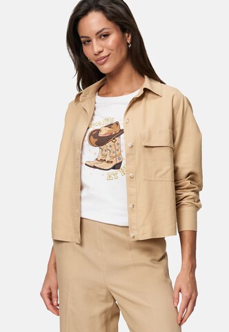 zero Blouse in Beige: front