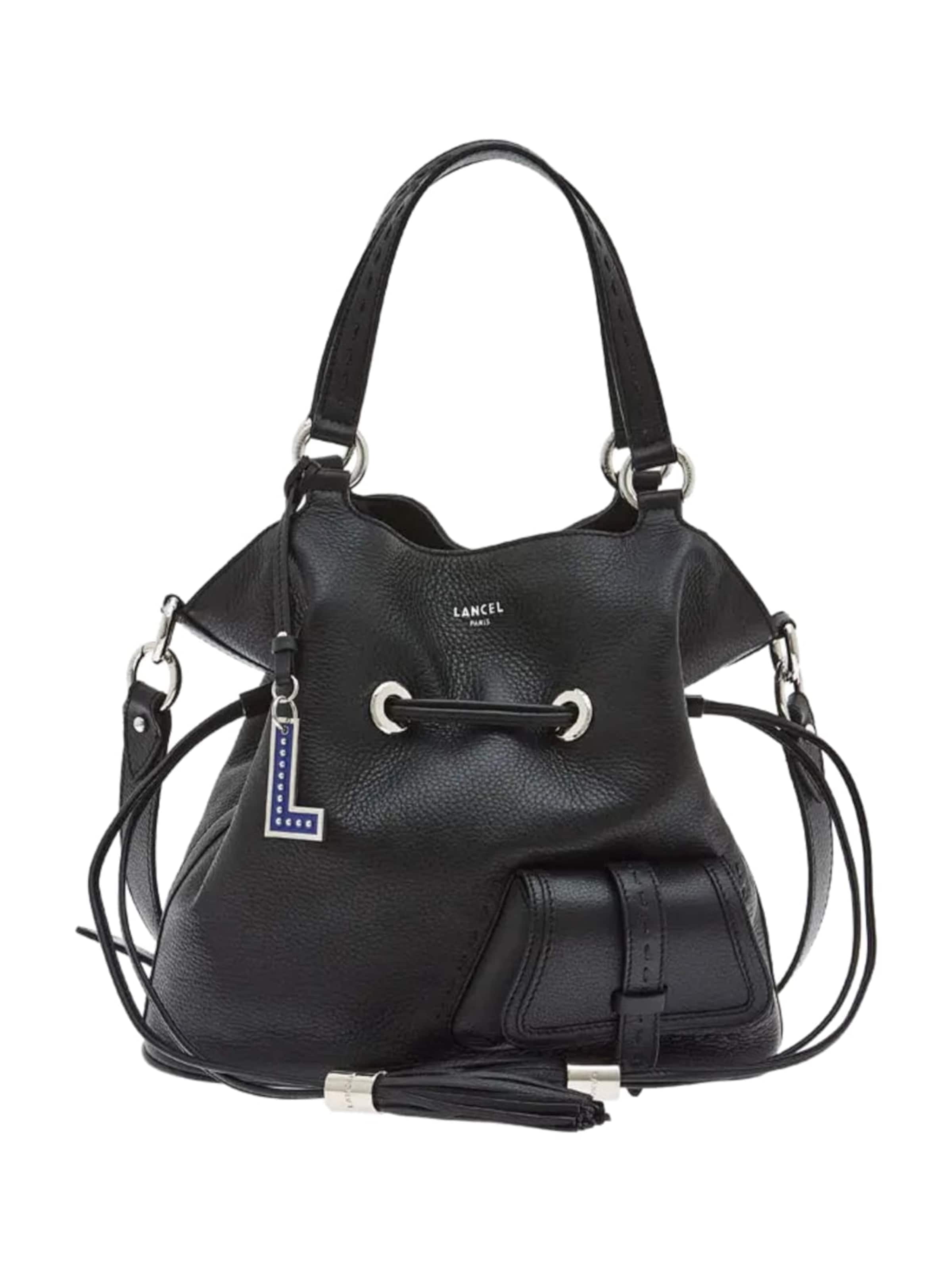 Poche ventrale 'Lancel Sac Seau M 1Er Flirt Noir/Argent' Lancel en noir