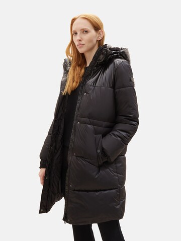 TOM TAILOR DENIM Winter Coat in Black