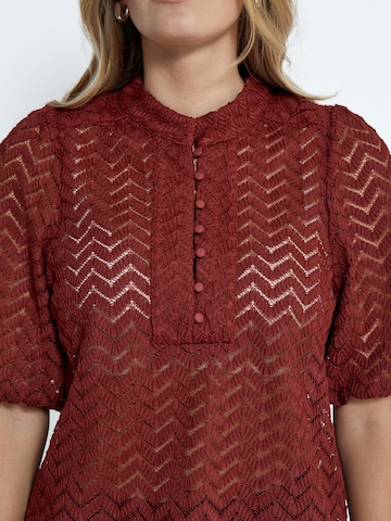 minus Blouse 'Jeva' in Bruin