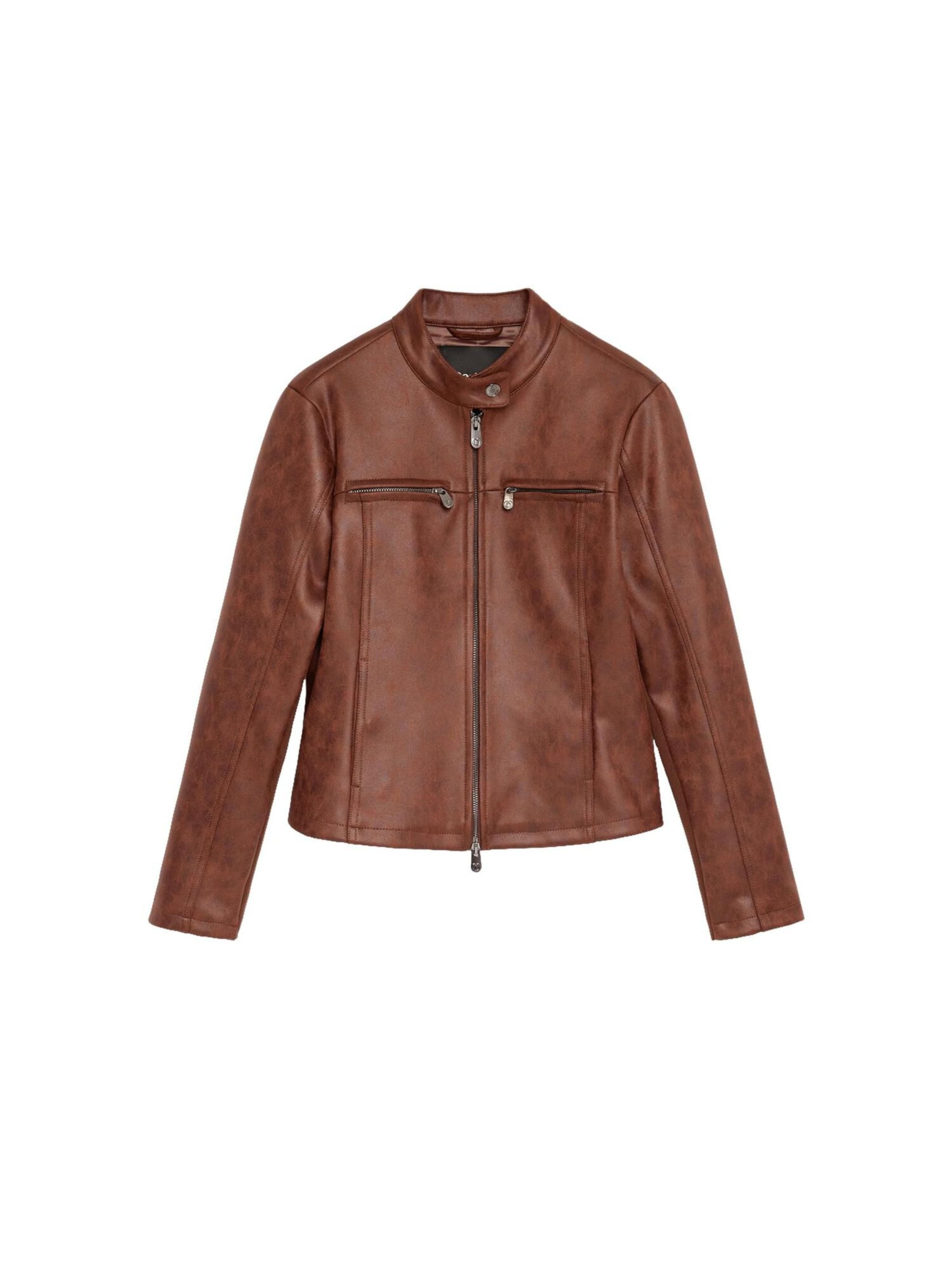 Desigual Between-season jacket in Brown: front