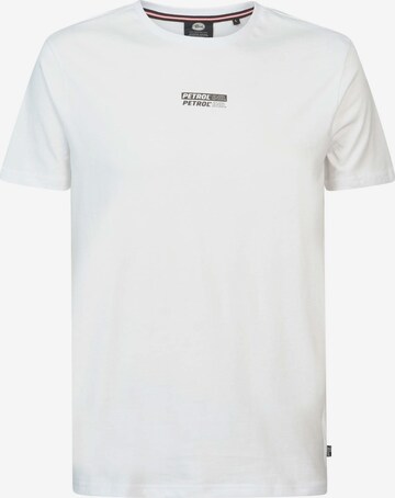 T-Shirt Petrol Industries en blanc : devant