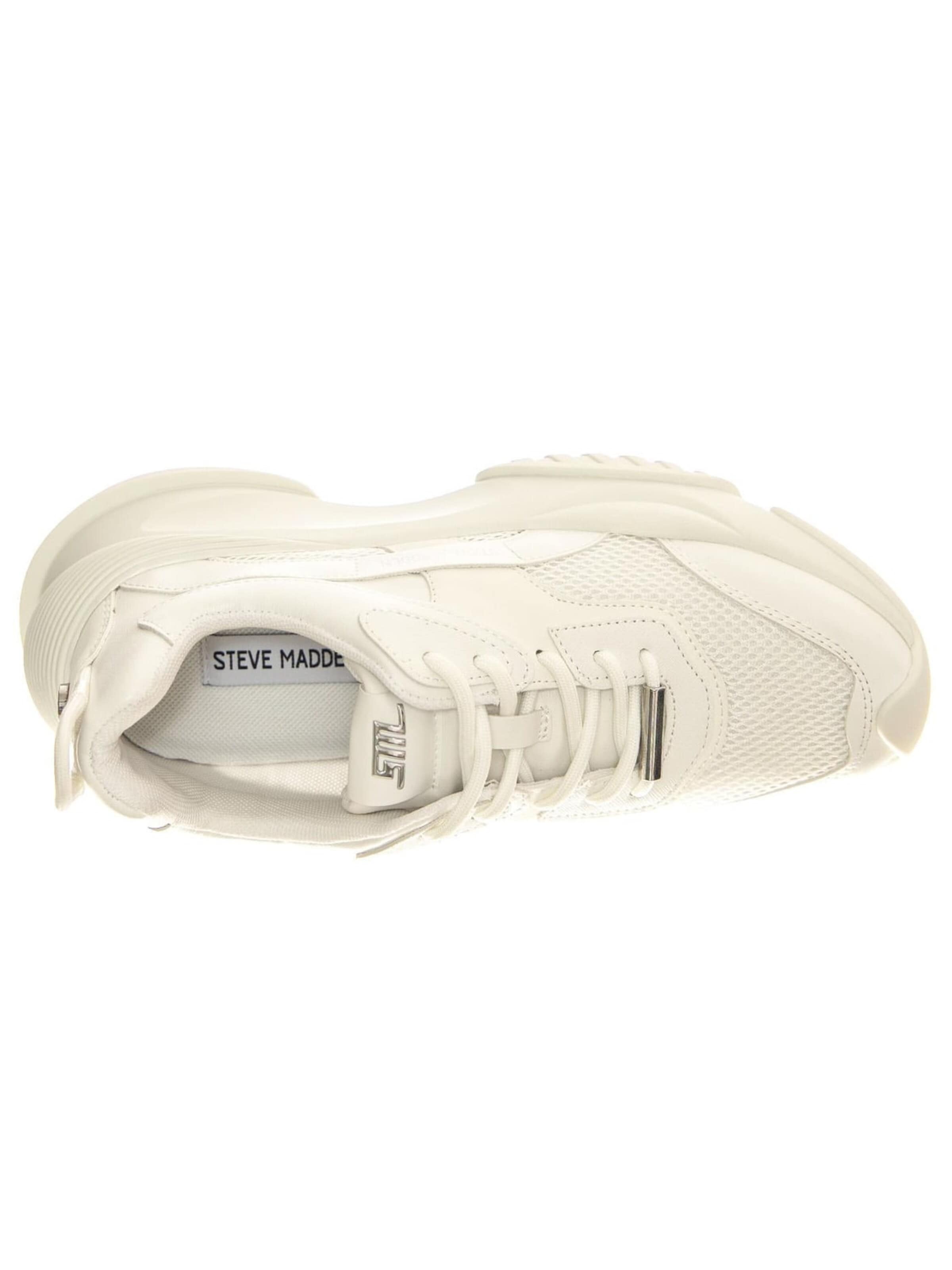 STEVE MADDEN Sneakersy niskie 'Belissimo White / White' w kolorze biały