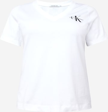 Calvin Klein Jeans Curve Shirt in White: front