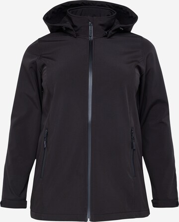 Zizzi Between-Season Jacket 'CAASTA' in Black: front