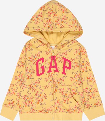 Veste de survêtement GAP en jaune : devant