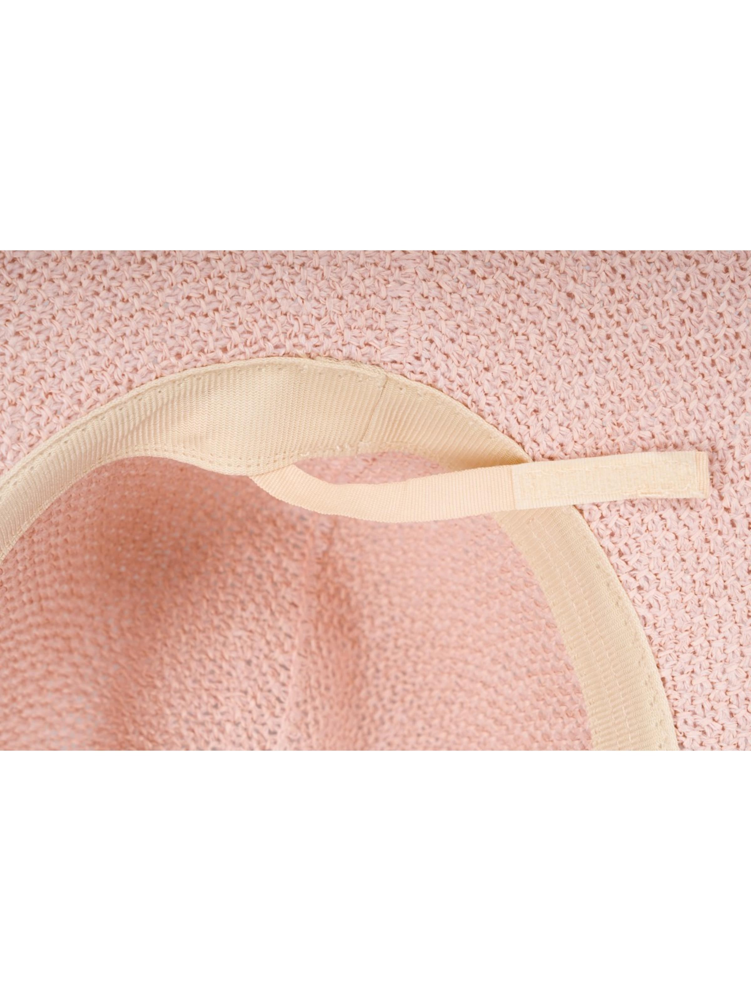 styleBREAKER Hat 'Panama Strohhut' in Pink