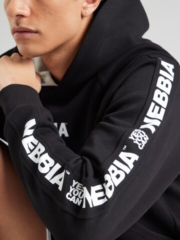 NEBBIA Αθλητική μπλούζα φούτερ 'HERO 300' σε μαύρο