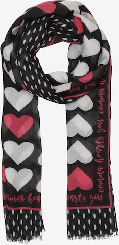 COMMA Schal oder Tuch One Size in Schwarz: Vorderseite