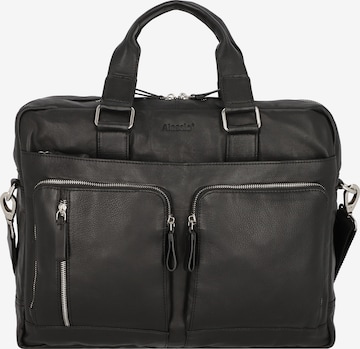 Alassio Document Bag 'Campo' in Black: front