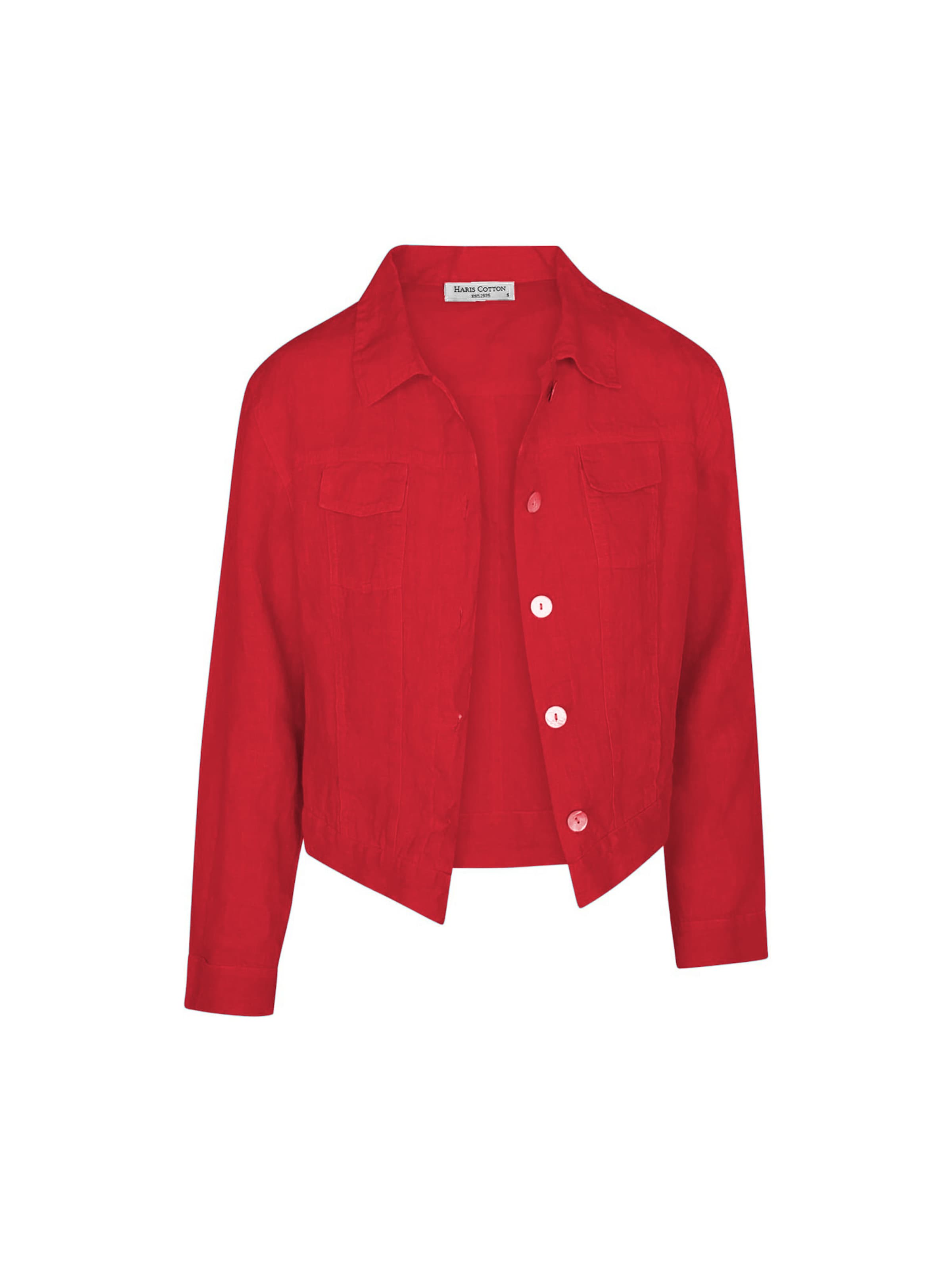 Haris Cotton Tussenjas in Rood: voorkant