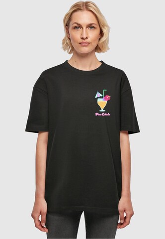 Merchcode Shirt 'Pina Colada' in Black: front