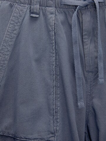 Pull&Bear Regularen Hlače | modra barva