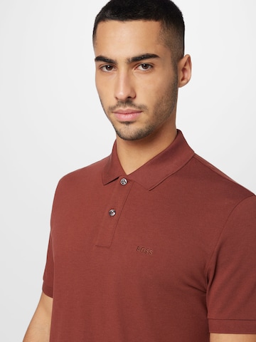 BOSS Black Shirt 'Pallas' in Brown