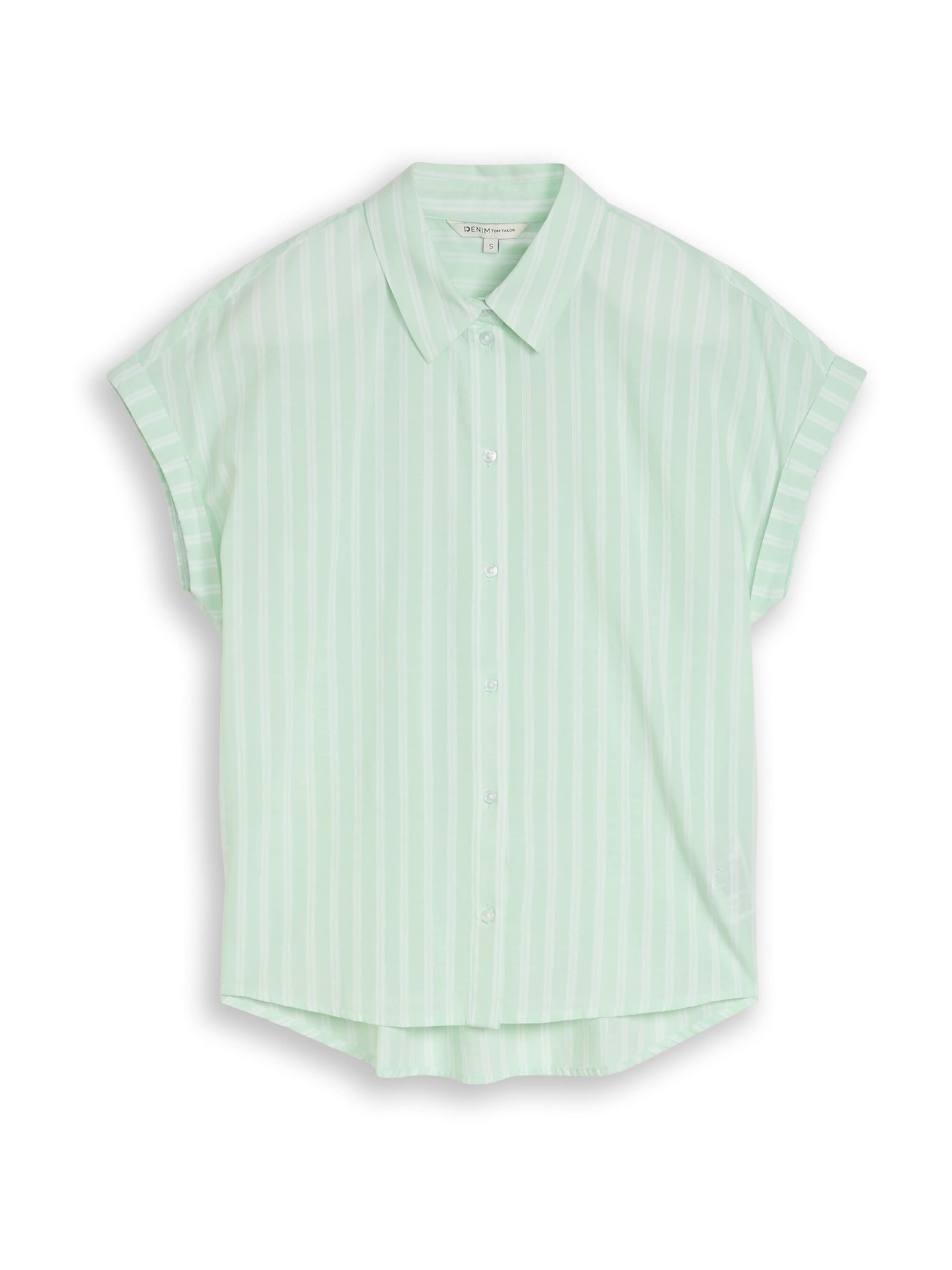 TOM TAILOR DENIM Blouse in Green: front