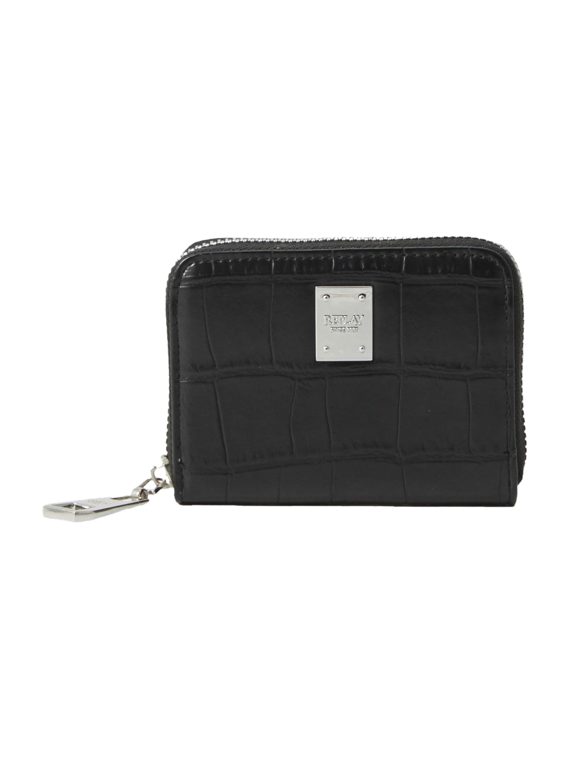 REPLAY Rahakott, värv must: eest vaates