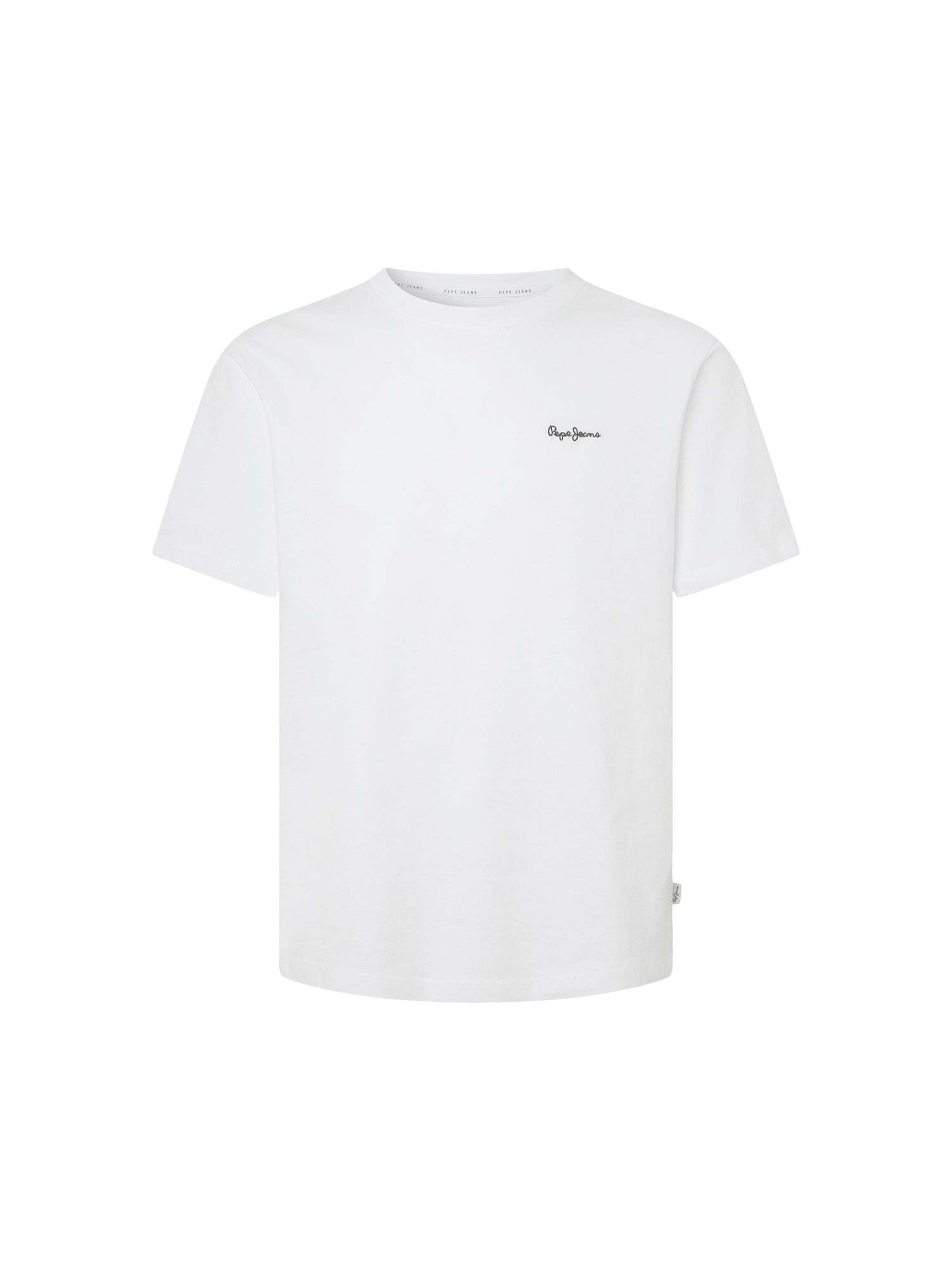 Pepe Jeans Shirt 'Contrast Connor' in Wit: voorkant