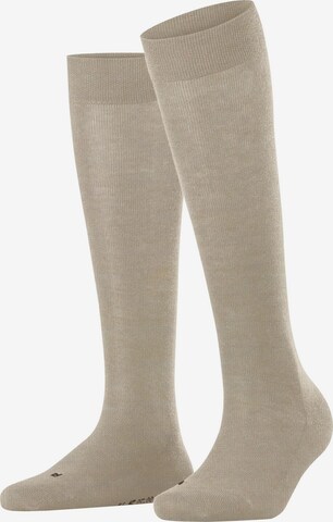 FALKE Overknee Strümpfe 'Sensitive London' in Beige: Vorderseite