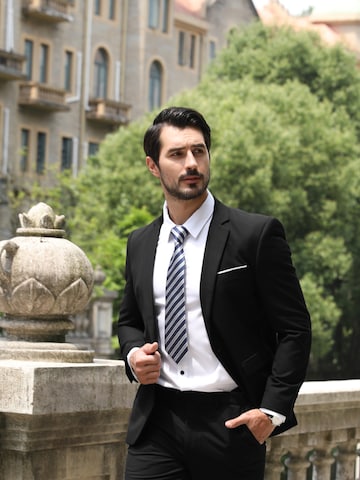 YOUTHUP Slim fit Suit 'Feierabend' in Black