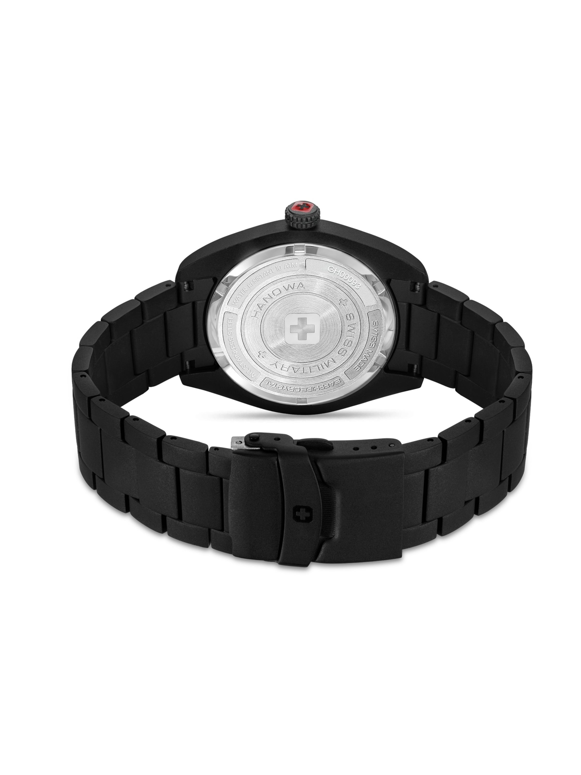 SWISS MILITARY HANOWA Uhr  ' Dark Mission ' in Schwarz