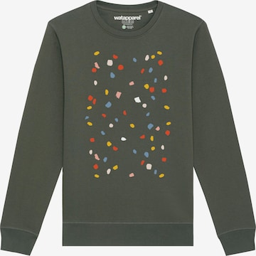 Watapparel Sweatshirt 'This is Art' in Green: front