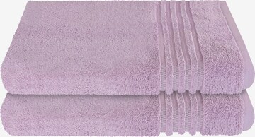 SCHIESSER Shower Towel 'Milano' in Pink: front