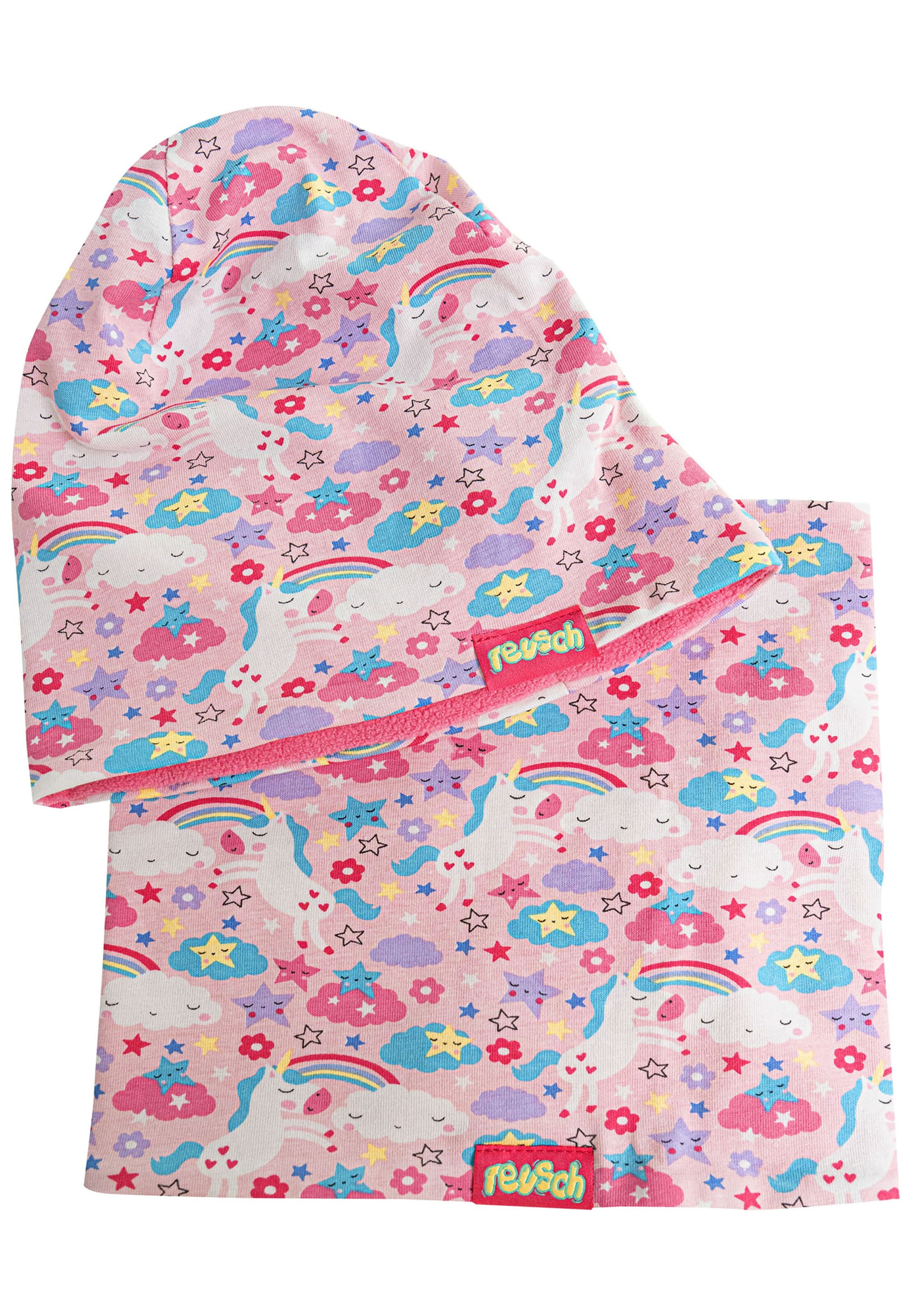 REUSCH Mütze und Schal in Mischfarben: Vorderseite