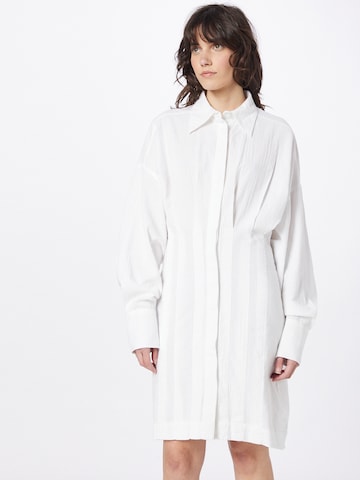 Gina Tricot Shirt Dress 'Lana' in White: front