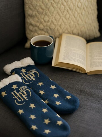 Harry Potter Socks 'Hüttensocken Logo Sterne' in Blue