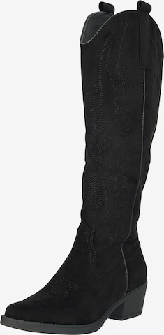 Salinyang Comwboystøvler i sort: forside