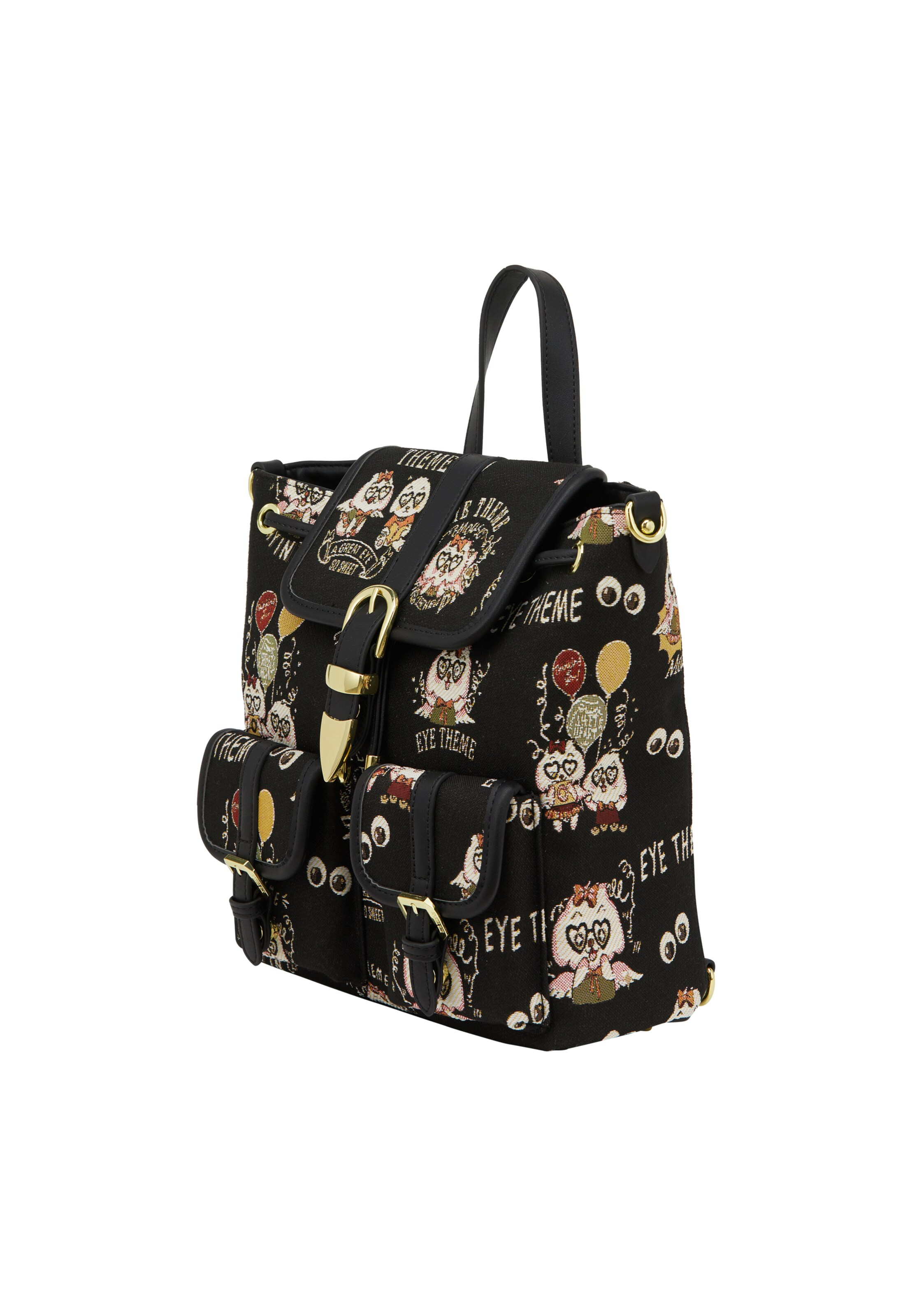 MYMO Nahrbtnik 'Pop Eyetheme' | črna barva