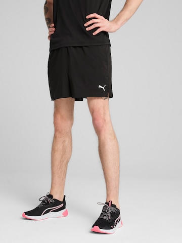 PUMA Regular Workout Pants 'Tad Essentials' in Black: front