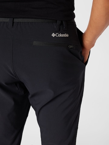COLUMBIA - regular Pantalón de montaña 'Maxtrail' en negro