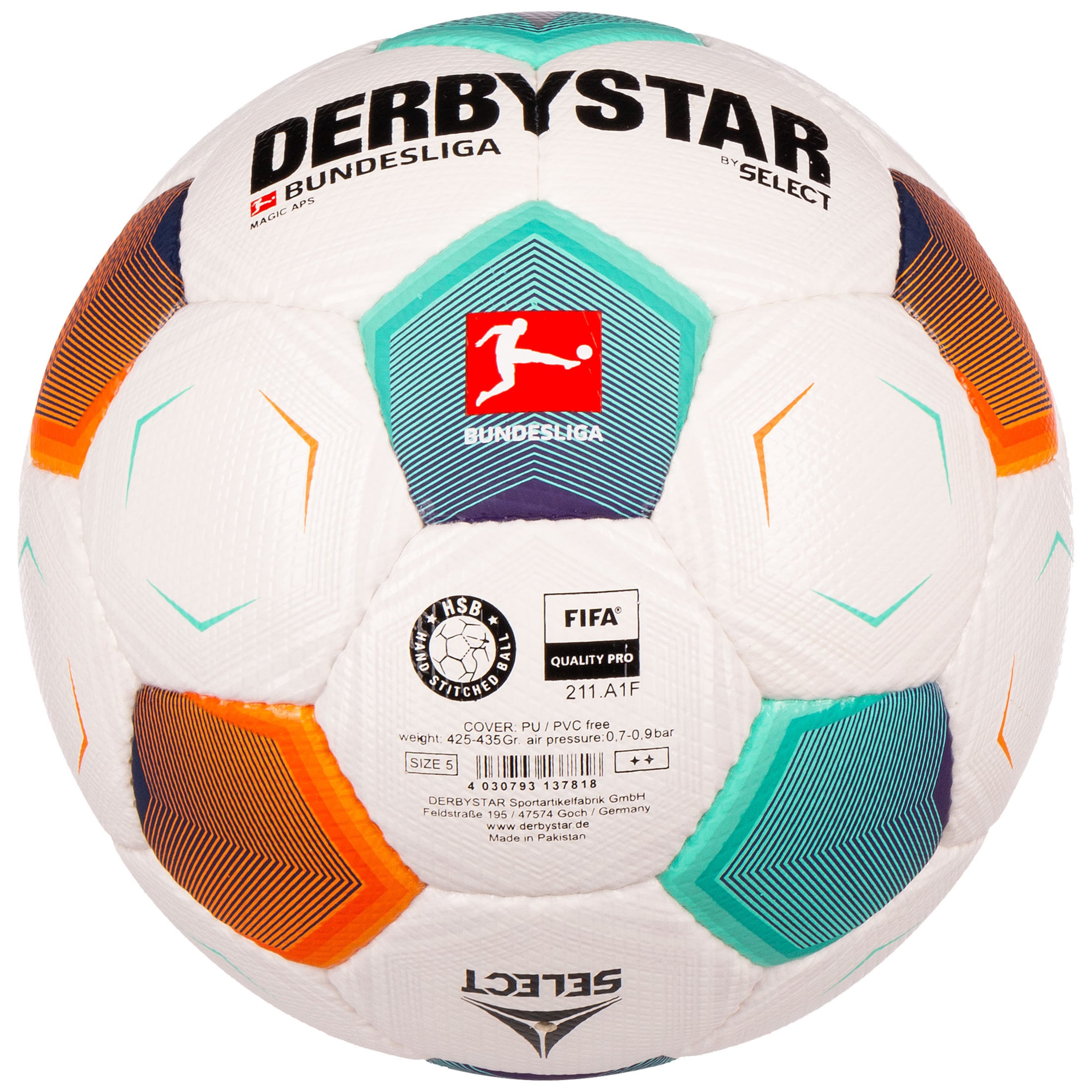DERBYSTAR - Pelota 'Bundesliga Magic APS v23' en blanco