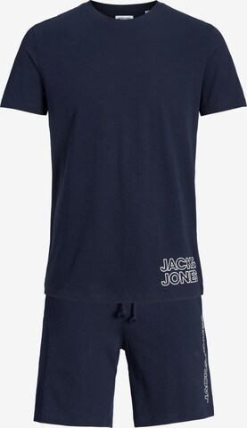 Pyjama court JACK & JONES en bleu : devant