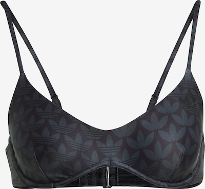 ADIDAS ORIGINALS Hauts de bikini 'Monogram' en gris foncé / noir, Vue avec produit