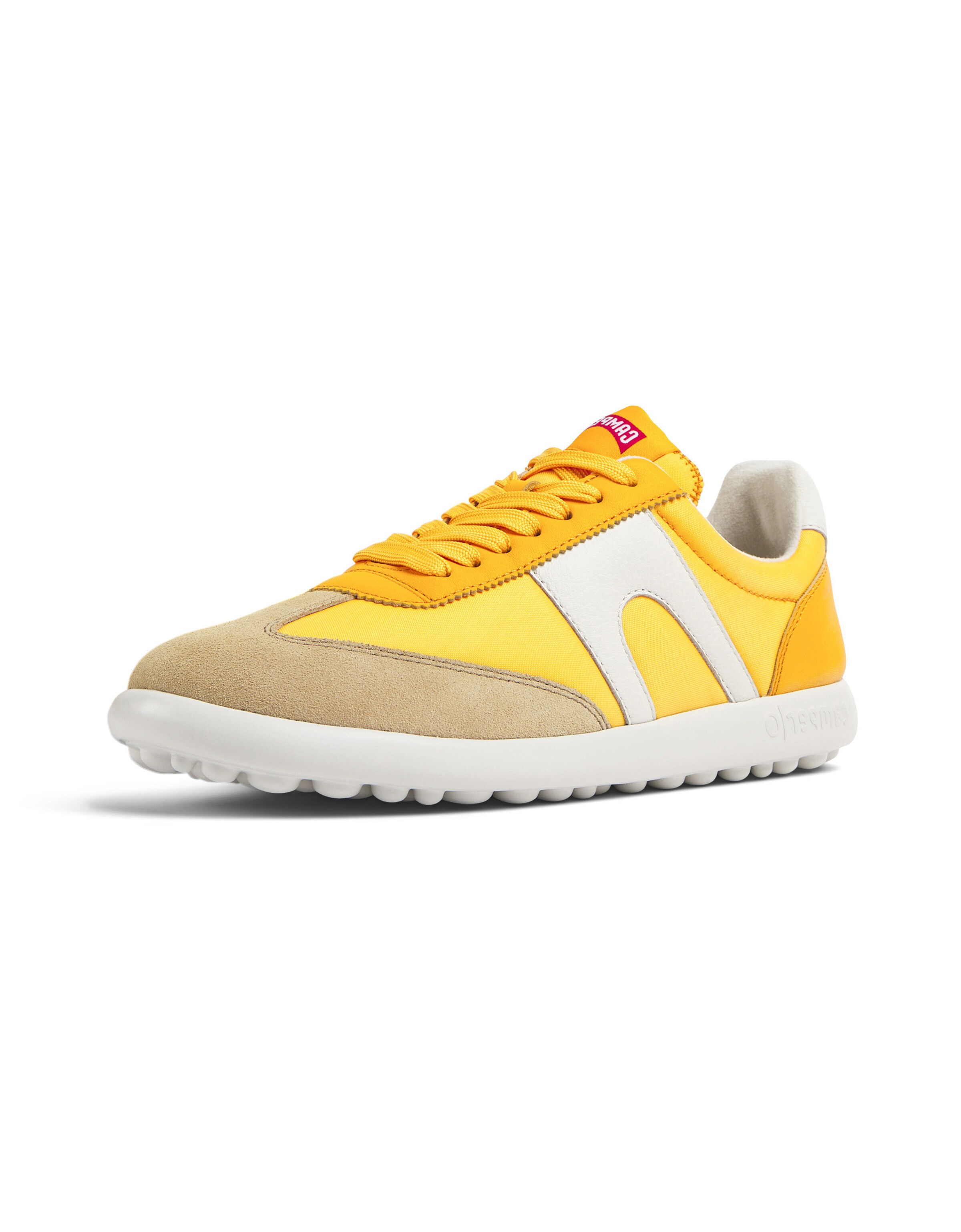 Sneaker bassa ' Pelotas XLF ' di CAMPER in giallo: frontale