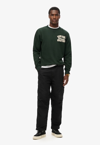 Superdry Sweatshirt 'VINTAGE ATHLETIC' in Groen