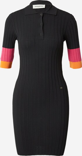 Rochie tricotat Sonia Rykiel pe portocaliu / roz / negru, Vizualizare produs