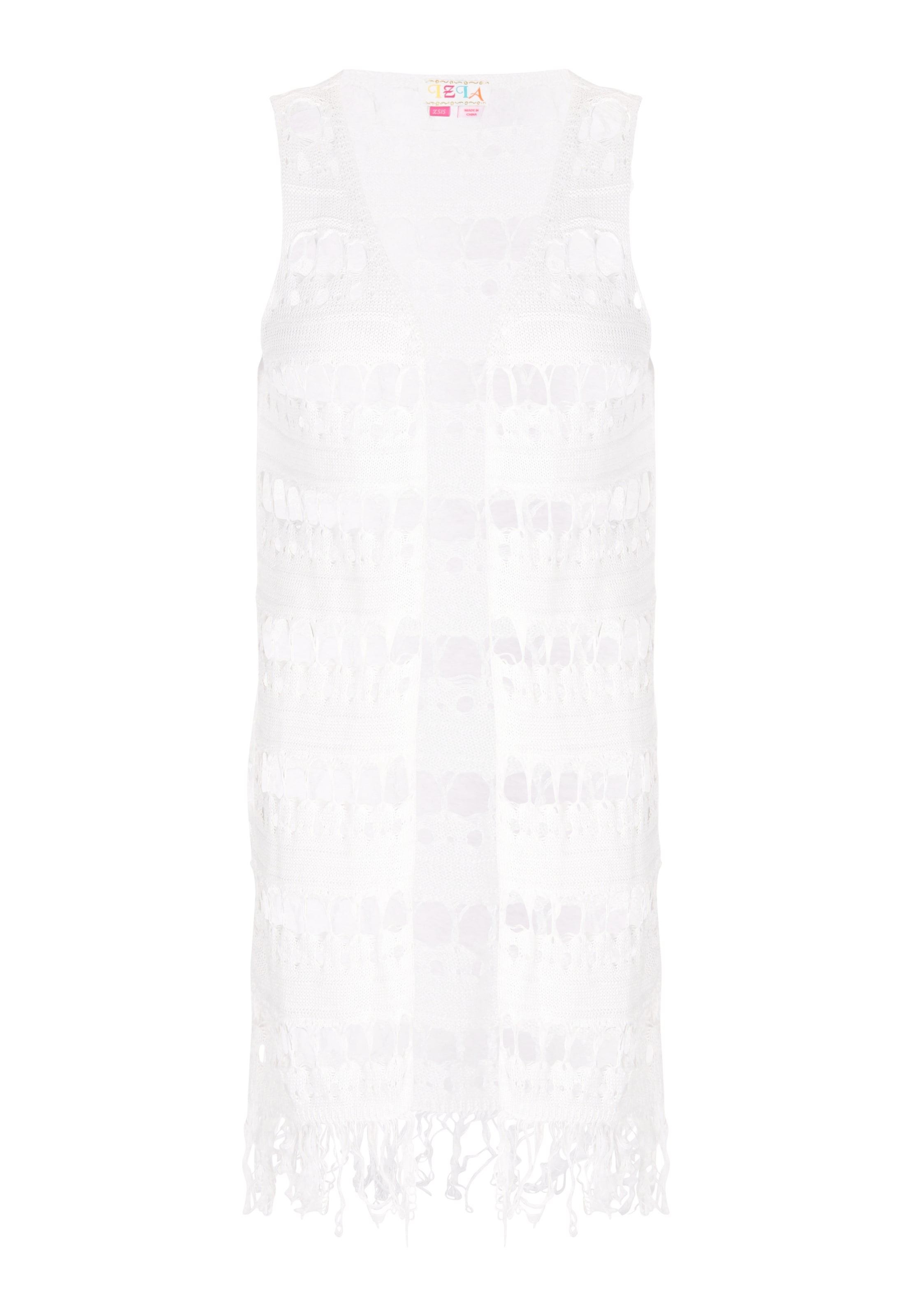 IZIA Strikvest i hvid: forside