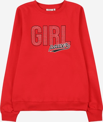 KIDS ONLY Sweatshirt 'KOGREBA' in Red: front