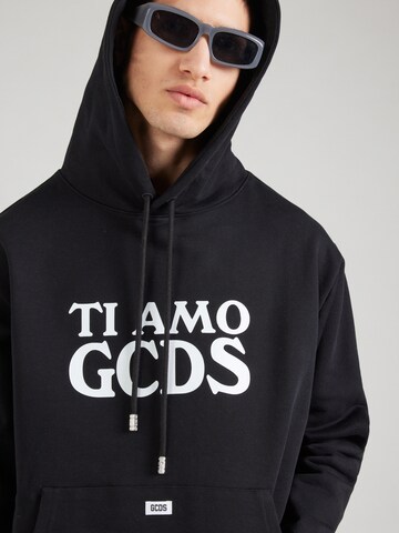 GCDS Μπλούζα φούτερ 'TI AMO' σε μαύρο