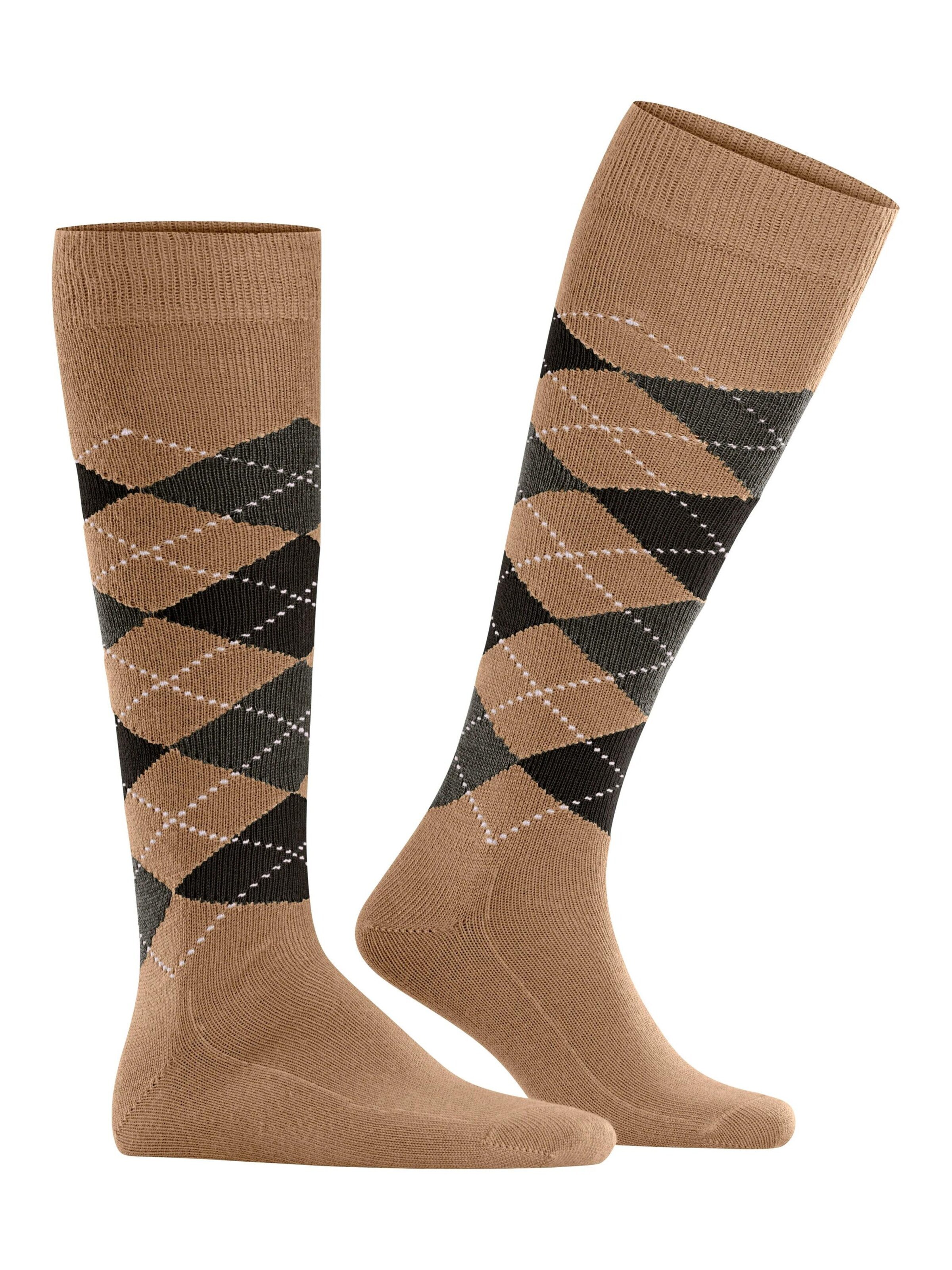 BURLINGTON Kniestrümpfe 'Preston'‌‌‌‌‌‌ in Beige